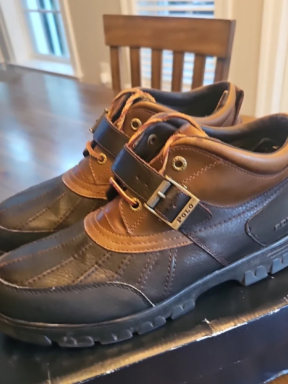 Polo by Ralph Lauren Dover II Brown and Black Boots